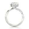 Thumbnail Image 2 of J'Lure Hexagon Brilliant-Cut Lab-Grown Diamond Bypass Engagement Ring 3-1/2 ct tw 18K White Gold