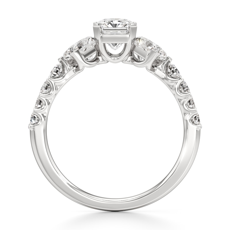 Main Image 2 of J'Lure Radiant Brilliant-Cut Lab-Grown Diamond Engagement Ring 2 ct tw 18K White Gold