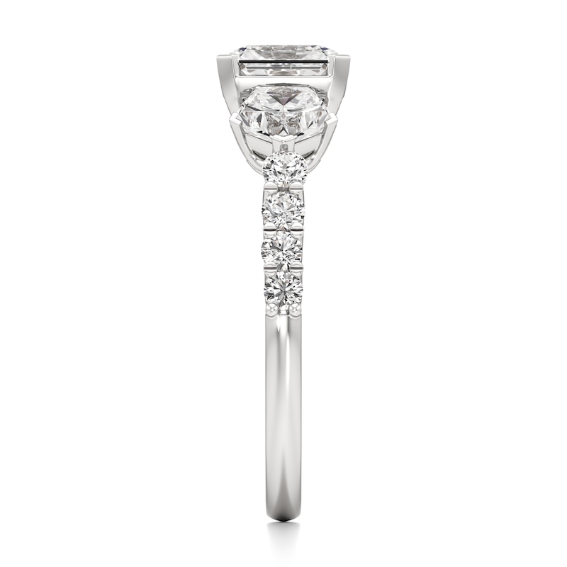 Main Image 3 of J'Lure Radiant Brilliant-Cut Lab-Grown Diamond Engagement Ring 2 ct tw 18K White Gold