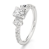 Thumbnail Image 4 of J'Lure Radiant Brilliant-Cut Lab-Grown Diamond Engagement Ring 2 ct tw 18K White Gold