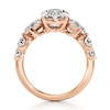Thumbnail Image 2 of J'Lure Oval Step-Cut Lab-Grown Diamond Engagement Ring 4-3/4 ct tw 18K Rose Gold