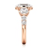 Thumbnail Image 3 of J'Lure Oval Step-Cut Lab-Grown Diamond Engagement Ring 4-3/4 ct tw 18K Rose Gold