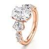 Thumbnail Image 4 of J'Lure Oval Step-Cut Lab-Grown Diamond Engagement Ring 4-3/4 ct tw 18K Rose Gold