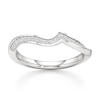 Thumbnail Image 1 of J'Lure Lab-Grown Diamond Contour Wedding Band 1/8 ct tw 18K White Gold