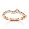 Thumbnail Image 1 of J'Lure Lab-Grown Diamond Contour Wedding Band 1/8 ct tw 18K Rose Gold