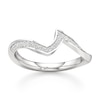 Thumbnail Image 1 of J'Lure Lab-Grown Diamond Contour Wedding Band 1/5 ct tw 18K White Gold