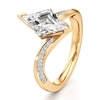 Thumbnail Image 4 of J'Lure Lozenge Step-Cut Lab-Grown Diamond Bypass Engagement Ring 2-1/5 ct tw 18K Yellow Gold