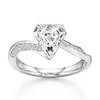 Thumbnail Image 1 of J'Lure Shield Step-Cut Lab-Grown Diamond Bypass Engagement Ring 2-1/5 ct tw 18K White Gold