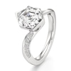 Thumbnail Image 4 of J'Lure Hexagon Step-Cut Lab-Grown Diamond Bypass Engagement Ring 3-1/4 ct tw 18K White Gold