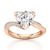 Thumbnail Image 1 of J'Lure Trillion Curved Brilliant-Cut Lab-Grown Diamond Bypass Engagement Ring 3-1/5 ct tw 18K Rose Gold