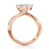 Thumbnail Image 2 of J'Lure Trillion Curved Brilliant-Cut Lab-Grown Diamond Bypass Engagement Ring 3-1/5 ct tw 18K Rose Gold