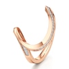 Thumbnail Image 4 of J'Lure Lab-Grown Diamond Contour Wedding Band 1/6 ct tw 18K Rose Gold