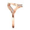 Thumbnail Image 3 of J'Lure Lab-Grown Diamond Contour Wedding Band 1/6 ct tw 18K Rose Gold