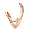 Thumbnail Image 4 of J'Lure Lab-Grown Diamond Contour Wedding Band 1/5 ct tw 18K Rose Gold