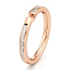 Thumbnail Image 4 of J'Lure Baguette-Cut Lab-Grown Diamond Contour Wedding Band 3/8 ct tw 18K Rose Gold