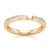 Thumbnail Image 1 of J'Lure Baguette-Cut Lab-Grown Diamond Contour Wedding Band 3/8 ct tw 18K Yellow Gold