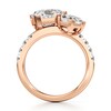 Thumbnail Image 2 of J'Lure Pentagon Brilliant-Cut Two-Stone Lab-Grown Diamond Engagement Ring 4-1/2 ct tw 18K Rose Gold
