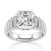 Thumbnail Image 1 of J'Lure Square-Emerald Step-Cut Lab-Created Diamond Engagement Ring 3-1/2 ct tw 18K White Gold