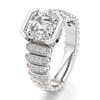 Thumbnail Image 4 of J'Lure Square-Emerald Step-Cut Lab-Created Diamond Engagement Ring 3-1/2 ct tw 18K White Gold