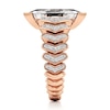 Thumbnail Image 3 of J'Lure Lozenge Step-Cut Lab-Grown Diamond Engagement Ring 3-1/2 ct tw 18K Rose Gold