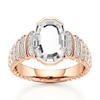 Thumbnail Image 1 of J'Lure Oval Portrait-Cut Lab-Created Diamond Engagement Ring 2-3/8 ct tw 18K Rose Gold