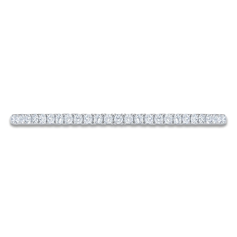 Main Image 3 of Lab-Grown Diamond Flex Bangle Bracelet 2 ct tw 14K White Gold