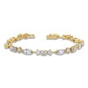 Thumbnail Image 1 of J'Lure Moval Old-Cut, Pentagon Brilliant-Cut & Square Emerald Step-Cut Lab-Grown Diamond Bracelet 8-7/8 ct tw 14K Yellow Gold 7"