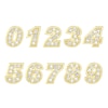Thumbnail Image 2 of Diamond Double Digit Number Necklace Diamond Accents 10K Yellow Gold 18"