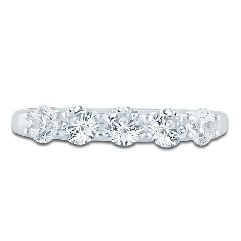 Main Image 3 of Pnina Tornai Lab-Grown Diamond Five-Stone Anniversary Ring 1 ct tw 14K White Gold