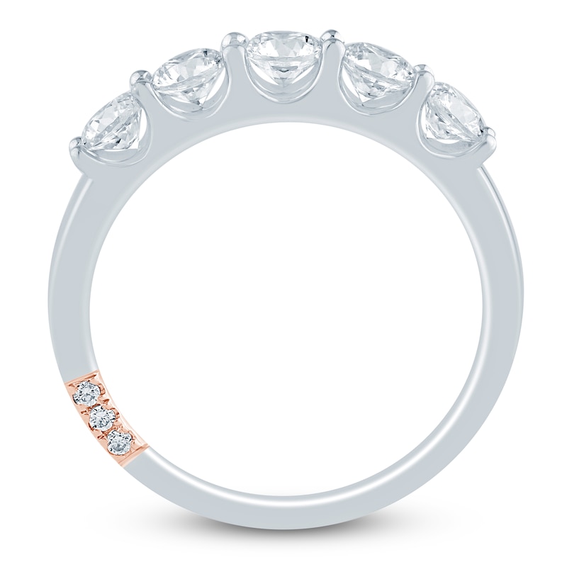 Main Image 4 of Pnina Tornai Lab-Grown Diamond Five-Stone Anniversary Ring 1 ct tw 14K White Gold