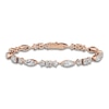 Thumbnail Image 1 of J'Lure Moval Old-Cut, Pentagon Brilliant-Cut & Square Emerald Step-Cut Lab-Grown Diamond Bracelet 8-7/8 ct tw 14K Rose Gold 7"