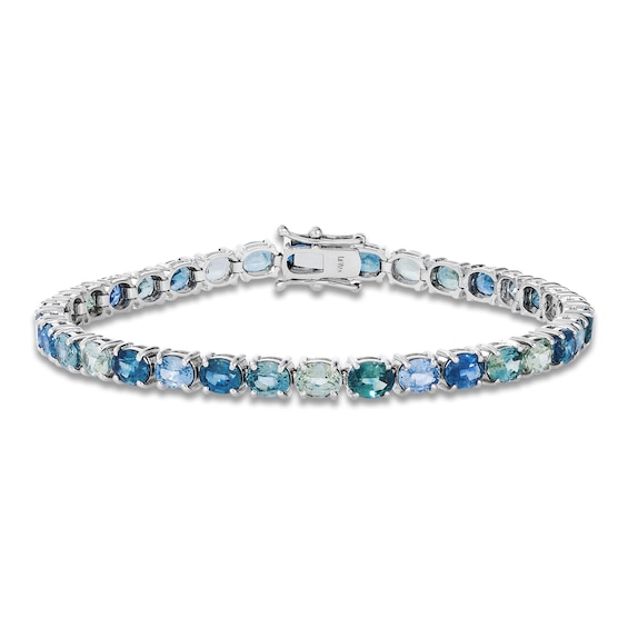 Le Vian Montana Sapphire Ombré Oval-Cut Bracelet 14K Vanilla Gold 7.25"