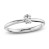 Thumbnail Image 1 of Certified Oval-Cut Diamond Solitaire Engagement Ring 1/4 ct tw 14K White Gold (I1/I)