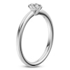 Thumbnail Image 2 of Certified Oval-Cut Diamond Solitaire Engagement Ring 1/4 ct tw 14K White Gold (I1/I)