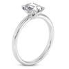 Thumbnail Image 2 of Certified Emerald-Cut Diamond Solitaire Engagement Ring 1 ct tw 14K White Gold (I1/I)