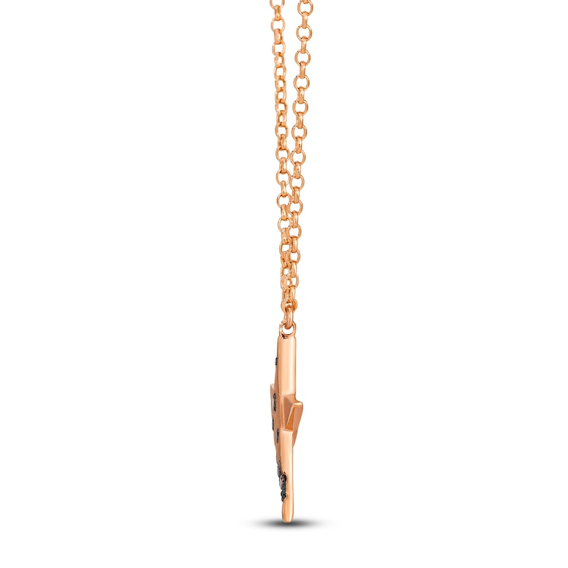 Main Image 2 of Le Vian Diamond Star Necklace 1/8 ct tw 14K Strawberry Gold 19"