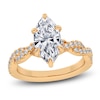 Thumbnail Image 1 of Marquise-Cut Lab-Grown Diamond Twist Shank Engagement Ring 2-1/3 ct tw 14K Yellow Gold