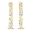 Thumbnail Image 1 of Diamond Hoop Earrings 1/2 ct tw 10K Yellow Gold