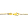 Thumbnail Image 6 of Bezel-Set Natural Ruby & Diamond Crescent Moon Necklace 1/4 ct tw 10K Yellow Gold 18"
