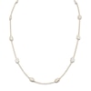 Thumbnail Image 2 of Marquise & Emerald-Cut Lab-Grown Diamond Bezel-Set Station Necklace 2-1/2 ct tw 14K Yellow Gold 18"