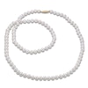 Thumbnail Image 1 of Akoya Cultured Pearl Necklace 14K Yellow Gold 7.5-8mm 30"