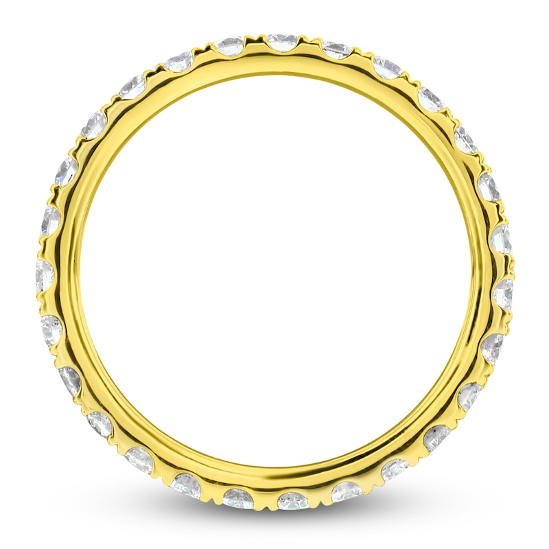 Main Image 2 of Lab-Grown Diamond Eternity Band 7/8 to 1-1/5 ct tw 14K Yellow Gold
