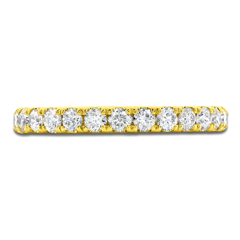 Main Image 3 of Lab-Grown Diamond Eternity Band 7/8 to 1-1/5 ct tw 14K Yellow Gold