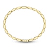 Thumbnail Image 3 of Shy ICON Lumeria Baguette & Round-Cut Multi-Diamond Pillow Link Bangle Bracelet 1/10 ct tw 14K Yellow Gold