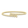 Thumbnail Image 1 of Bezel-Set Diamond Graduated Bypass Flex Bangle Bracelet 1-1/8 ct tw 14K Yellow Gold