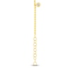 Thumbnail Image 2 of Bezel-Set Diamond Dangle Station Bracelet 1/3 ct tw 14K Yellow Gold 7"