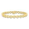 Thumbnail Image 1 of Unspoken Crosslink Bracelet Solid 14K Yellow Gold 7.25"