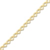 Thumbnail Image 2 of Unspoken Crosslink Bracelet Solid 14K Yellow Gold 7.25"