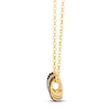 Thumbnail Image 2 of Le Vian Diamond Crisscross Necklace 1/6 ct tw 14K Honey Gold 19"