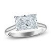 Thumbnail Image 1 of Radiant-Cut Lab-Grown Diamond East-West Solitaire Plus Engagement Ring 5 ct tw Platinum (VS2/F)